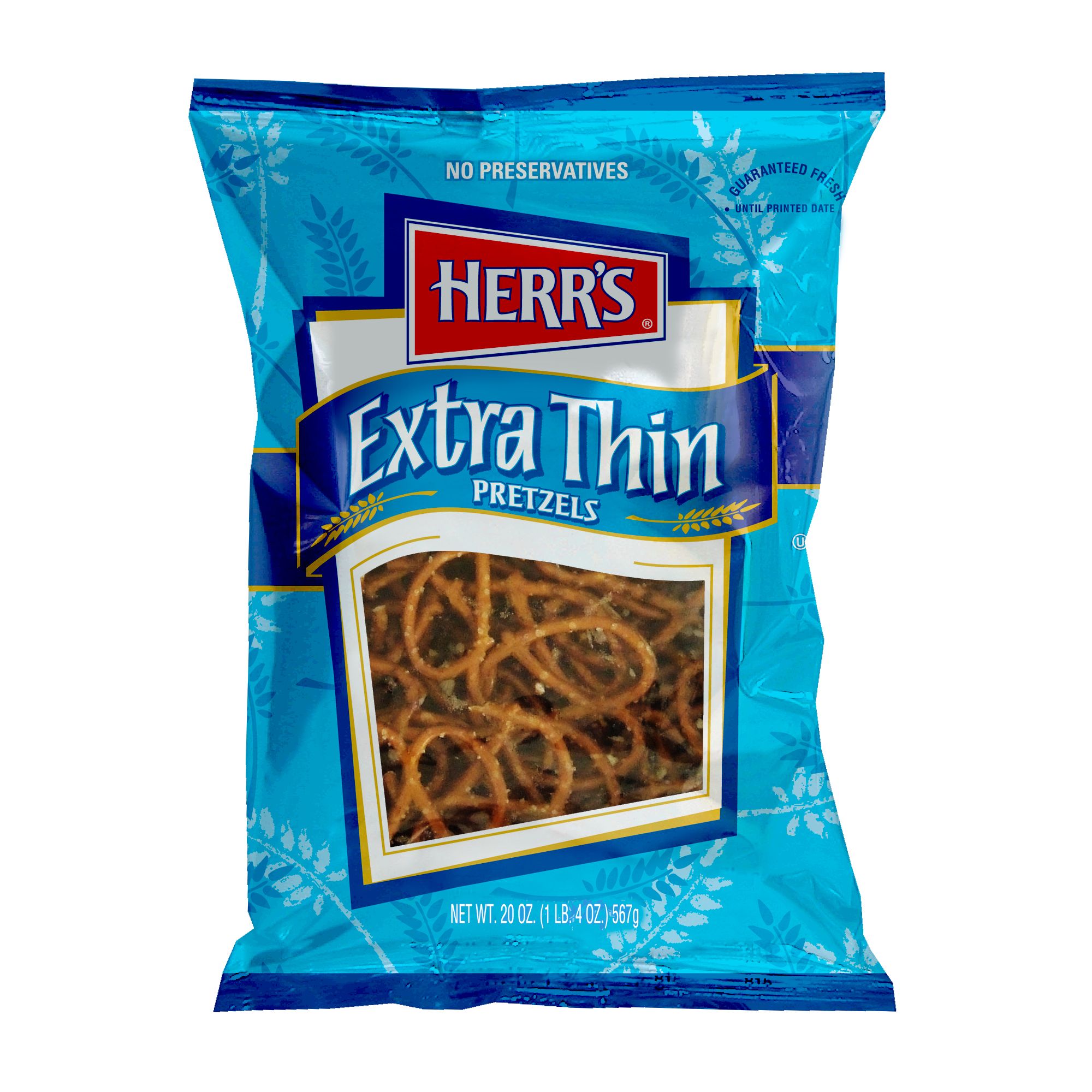 HERR'S Extra Thin Pretzels, 20 oz.