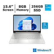 HP 15.6&quot; HD Touchscreen Notebook, Intel Core i3 Processor, 8GB Memory, 256GB SSD, Intel UHD Graphics