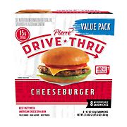 Pierre Drive Thru Cheeseburgers Value Pack, 8 ct.