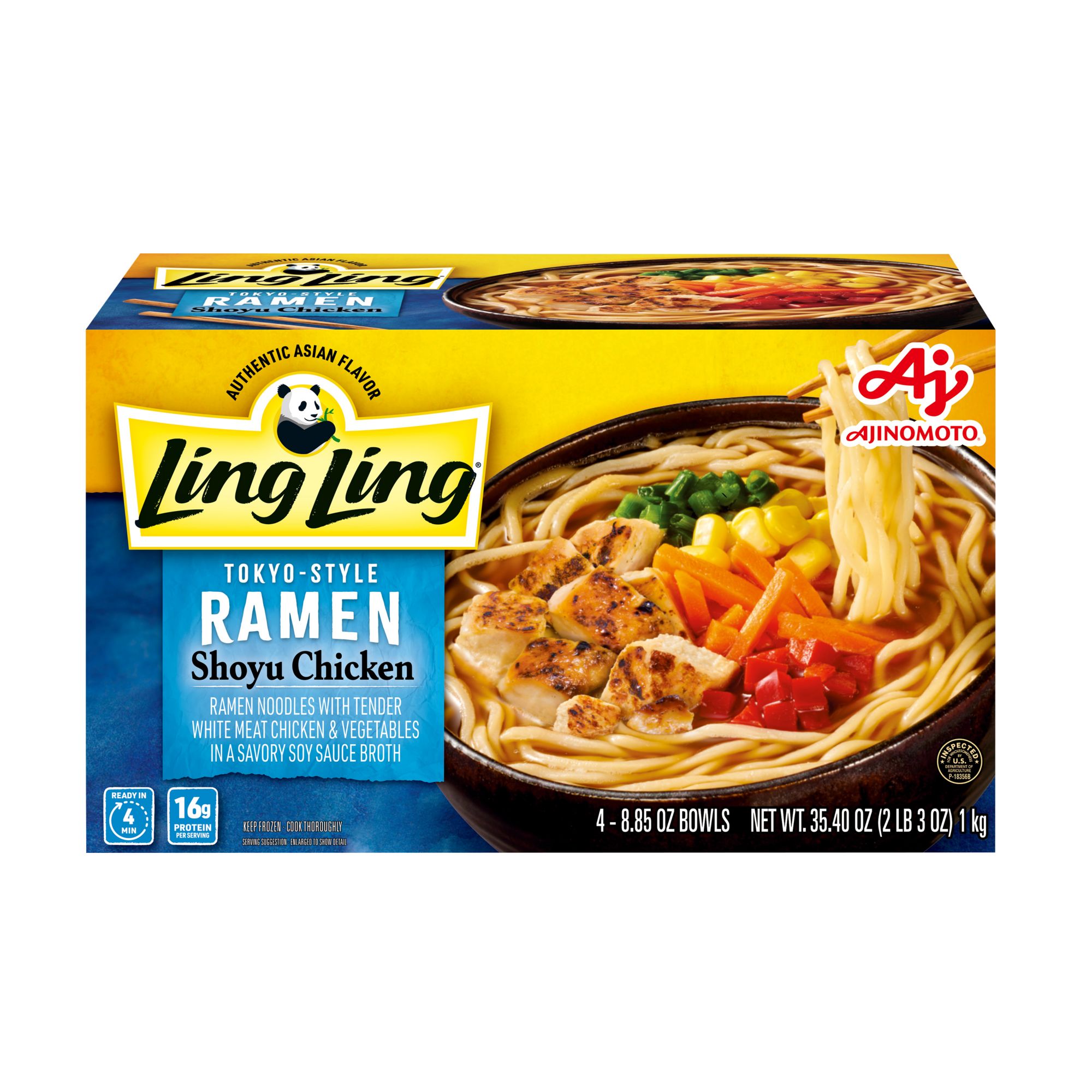 Ling Ling Shoyu Chicken Tokyo Style Ramen, 4 ct./8.85 oz.
