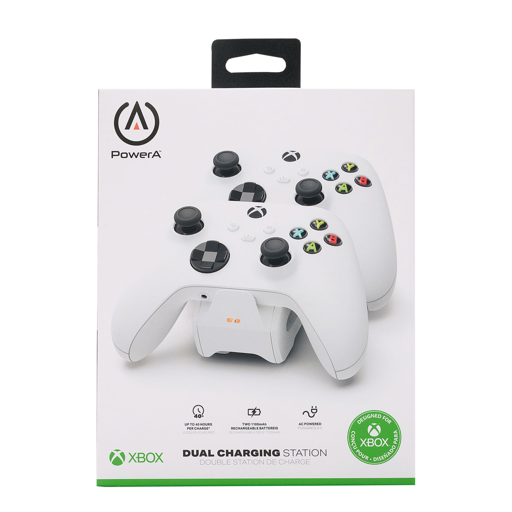 PowerA Duo Charging Station for Xbox Series X/S Controllers - White