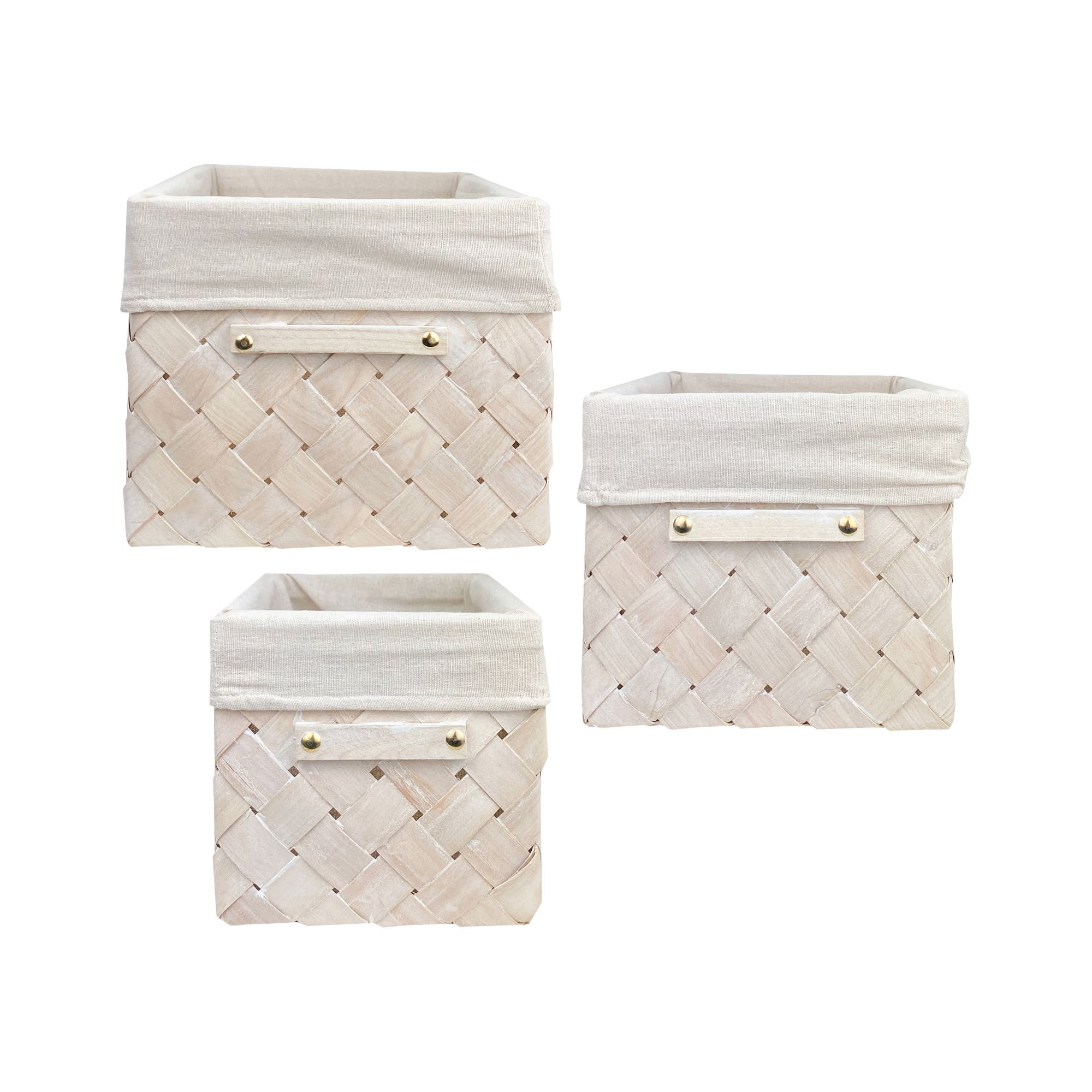 Belle Maison Multi-Functional Storage Basket Set, 3 pc.