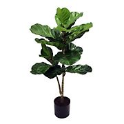 Winward 40&quot; Fiddle Leaf Plant Tree Decorative Artificial Plant