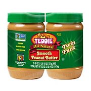 Teddie All Natural Peanut Butter, 2 ct./26 oz.