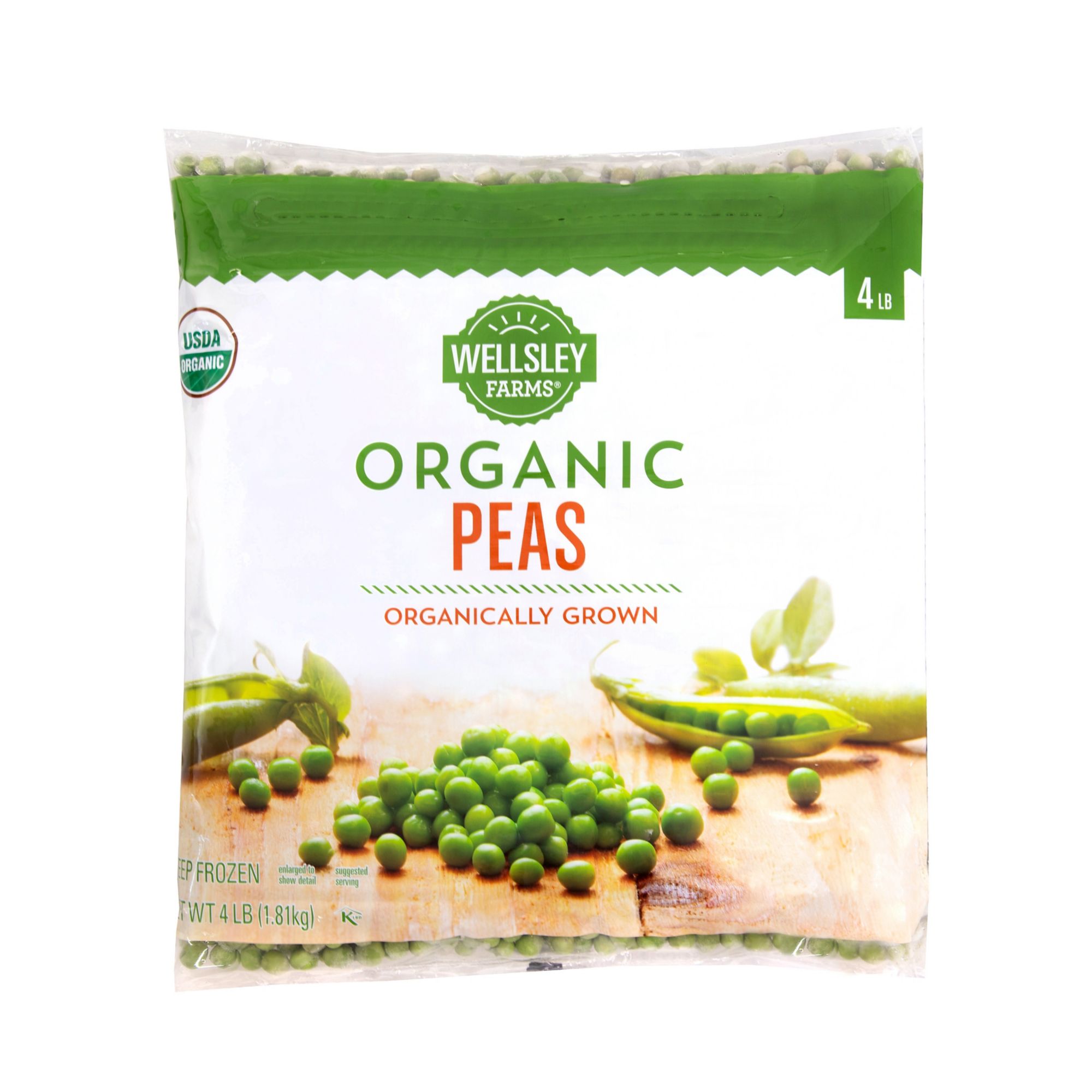 Wellsley Farms Organic Peas, 4 lbs.