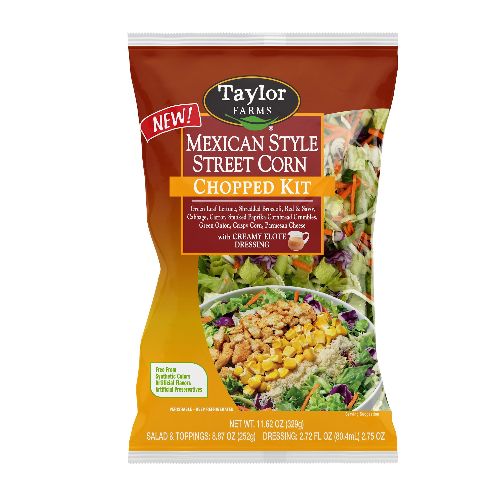 Taylor Farms Mexican Street Corn Chopped Salad Kit, 11.62 oz.