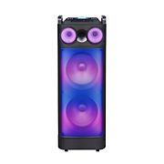 QFX Portable Party Speaker with TWS, Bluetooth and Liquid Motion Circle Lights