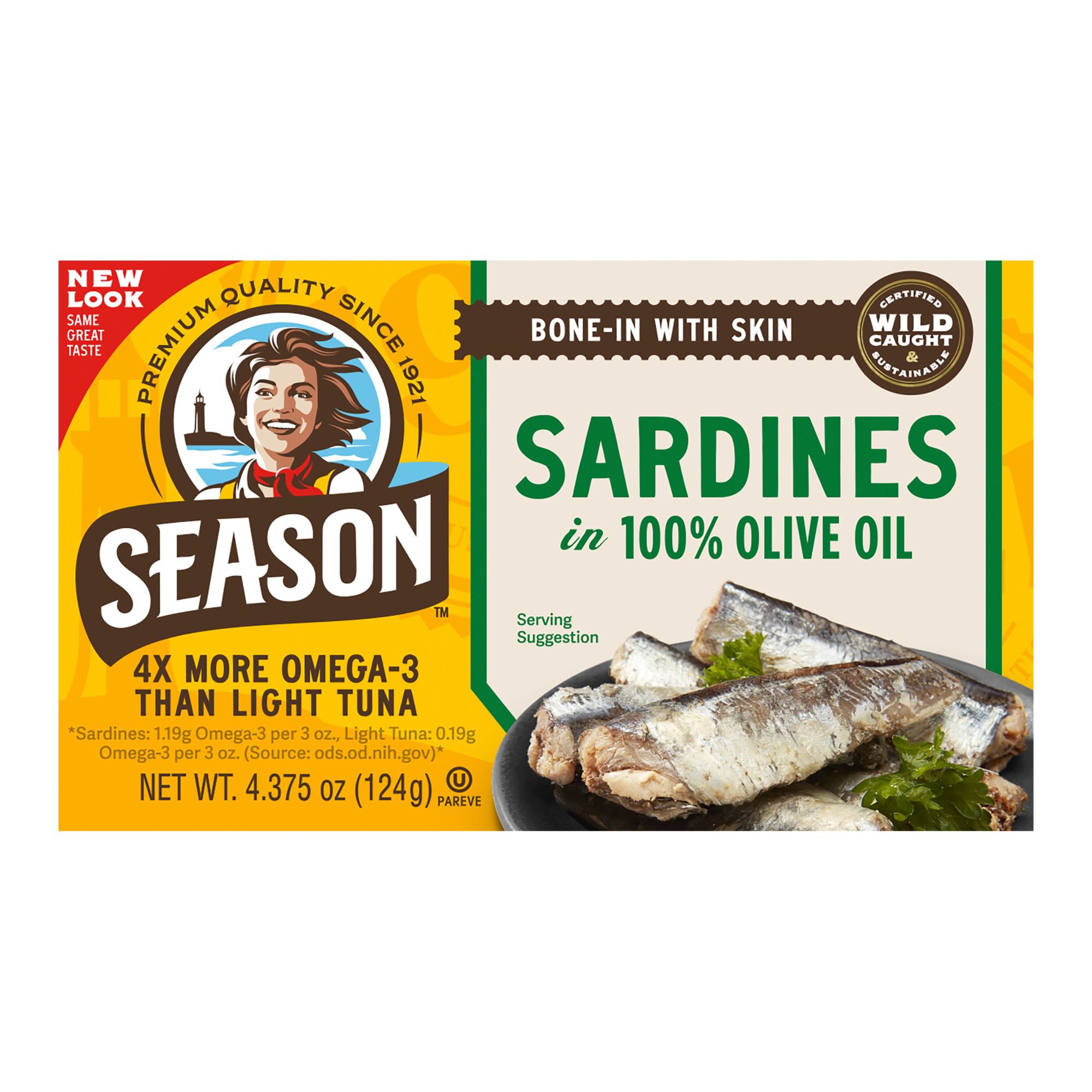 Season Wild Caught and Sustainable Fish Sardines, 10 pk./4.375 oz.