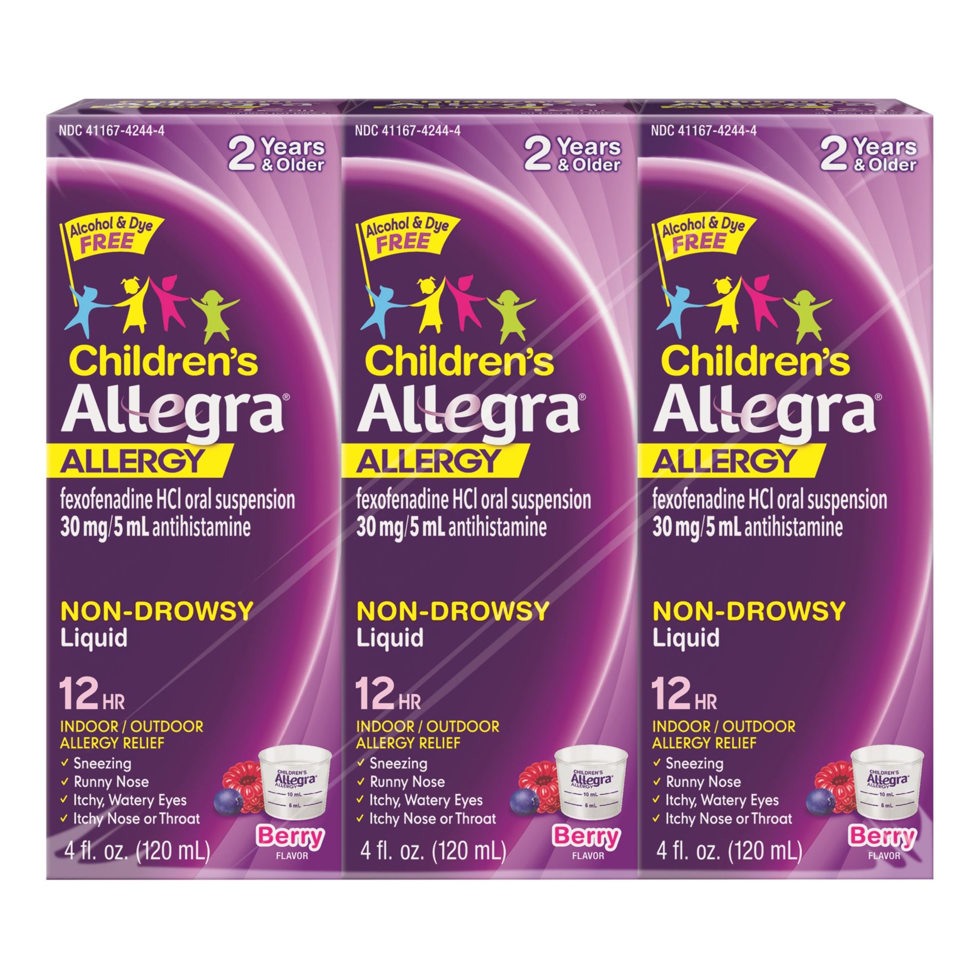 Allegra Children's 12-Hour Allergy Relief Liquid, 3 ct.