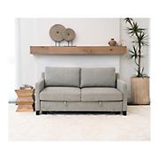 Abbyson Muffy Stain-Resistant Fabric Sleeper Sofa with USB Port - Gray
