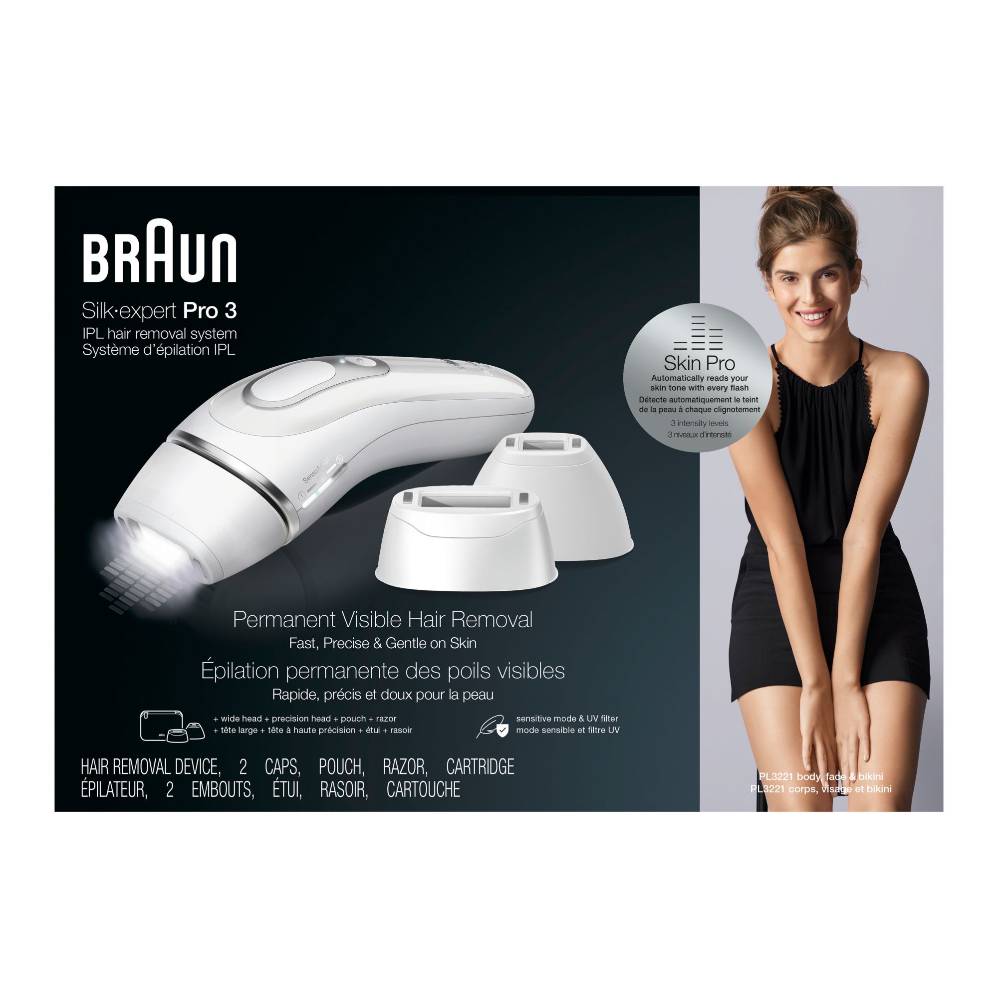 Braun IPL Long-Lasting Hair Removal for Women and Men Silk Expert Mini  PL1014 for sale online