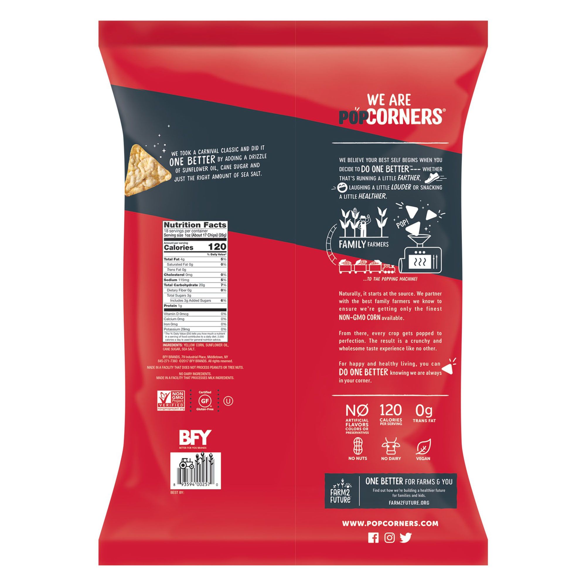 Popcorners Nutrition Facts Kettle Corn