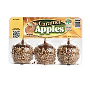 Tastee Apple Caramel Apples With Roasted Peanuts, 3 ct.