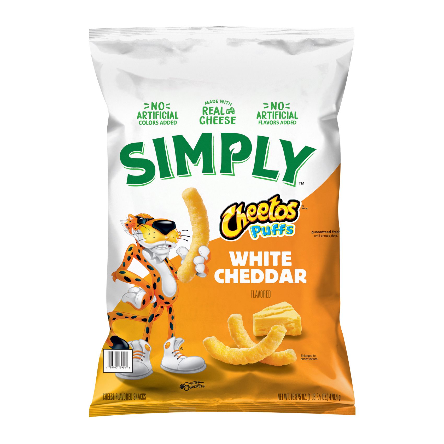 Simply Cheetos Puffs White Cheddar Cheese Snacks, 16.875 oz.