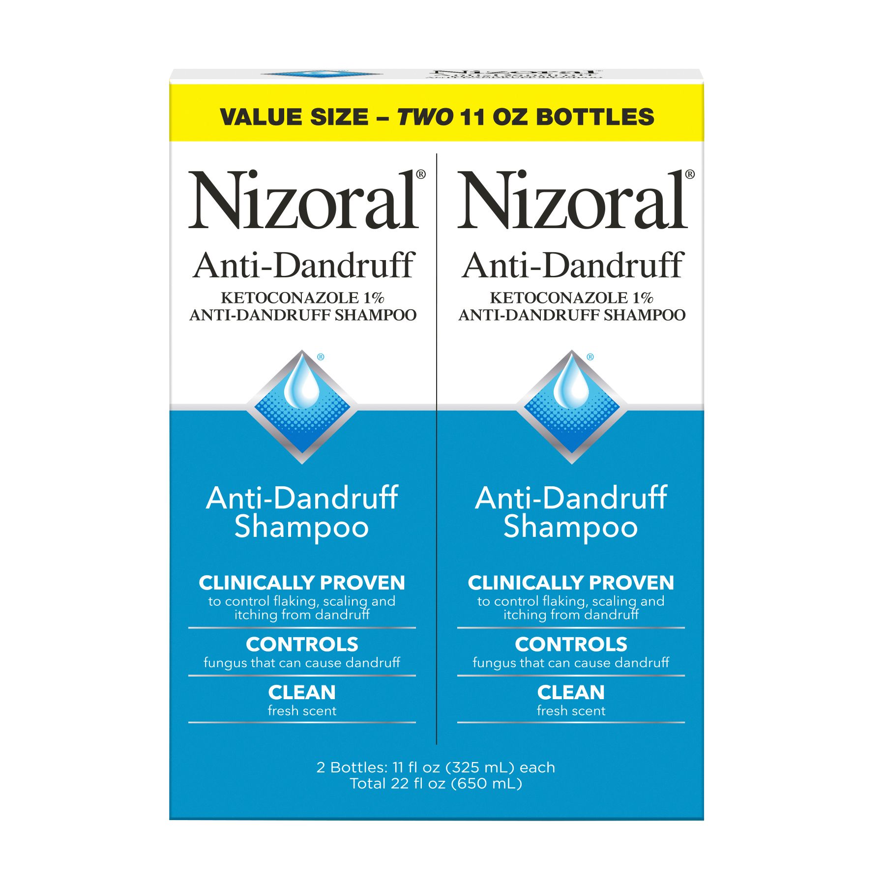 Nizoral Anti-Dandruff Shampoo, 2 pk./11 oz.
