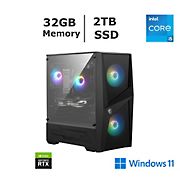 MSI Codex R Gaming Desktop, Intel Core i5 Processor, 32GB RAM, 2TB SDD, RTX 4060 Graphics - Black