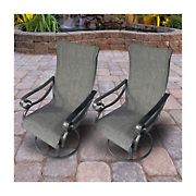 Berkley Jensen Rowle Swivel Dining Chairs, 2 ct. - Slate Blue