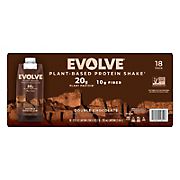 Evolve Plant-Based Protein Shake Double Chocolate Flavor, 18 ct./11 oz.