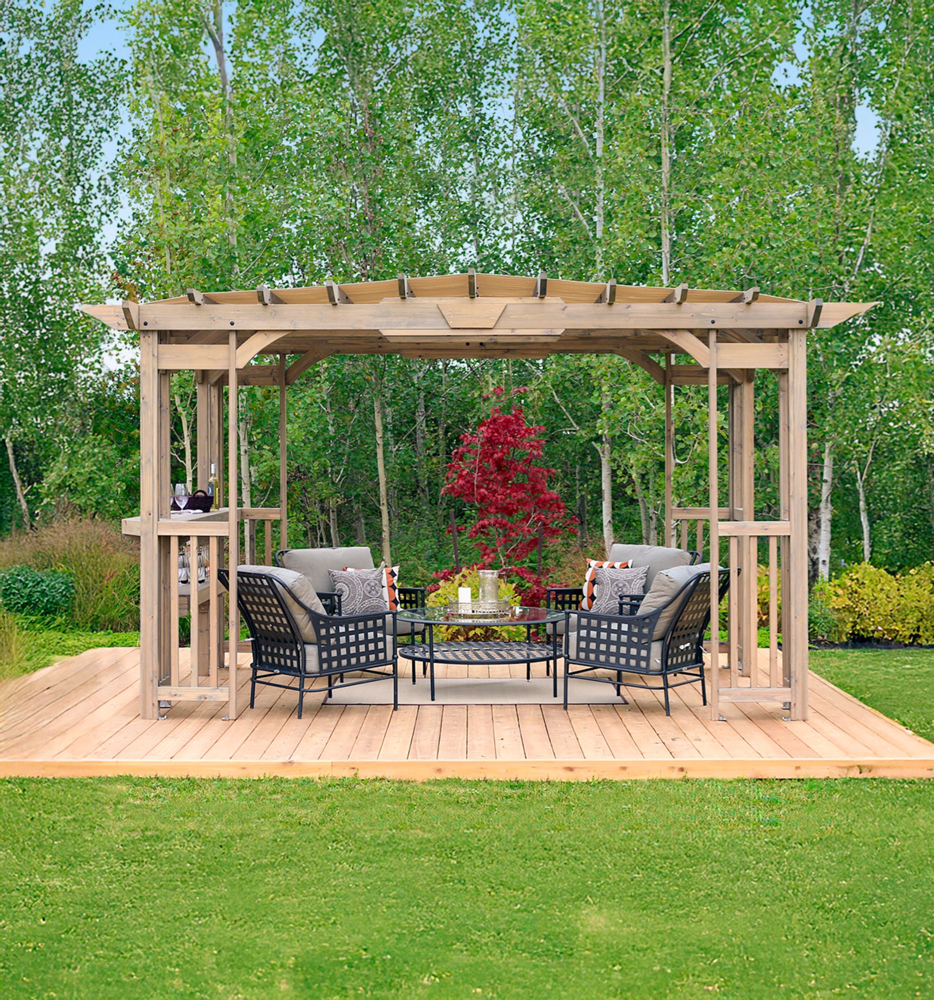 Yardistry 14'x10' Madison Pergola with Canopy