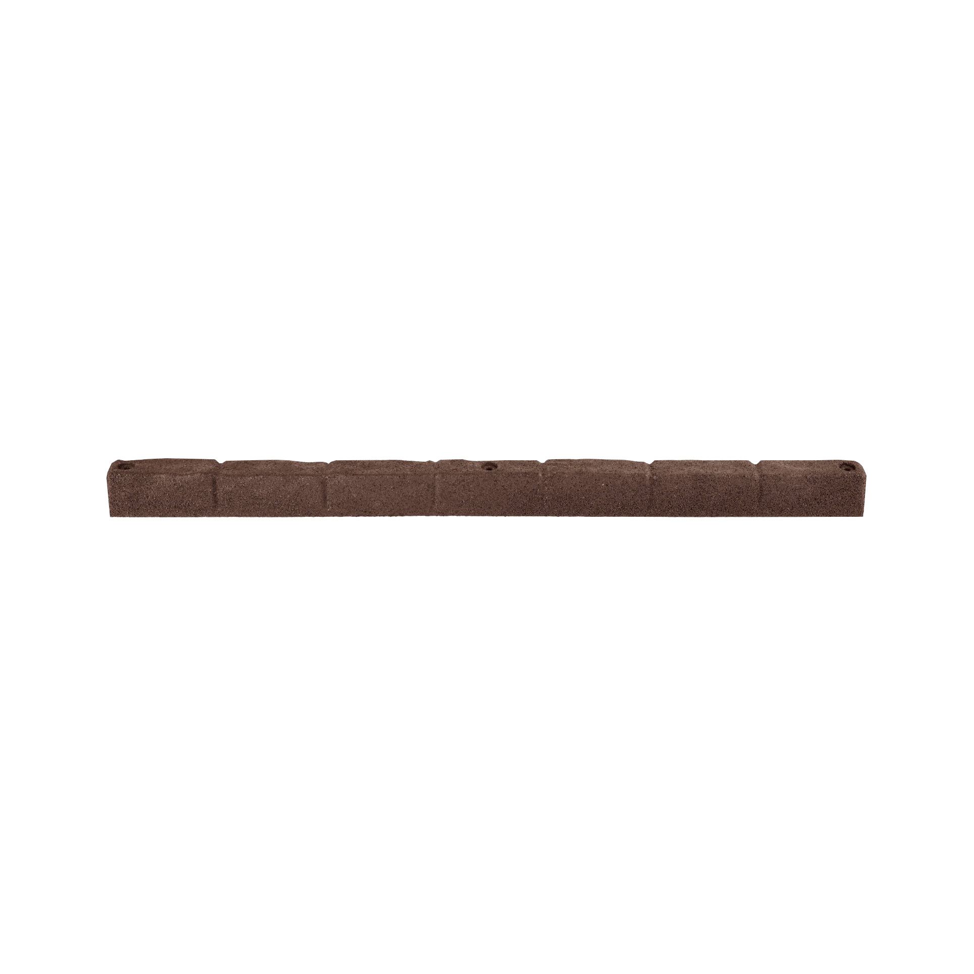 GroundSmart Brown Rubber Cobblestone Edgers, 2 pk.