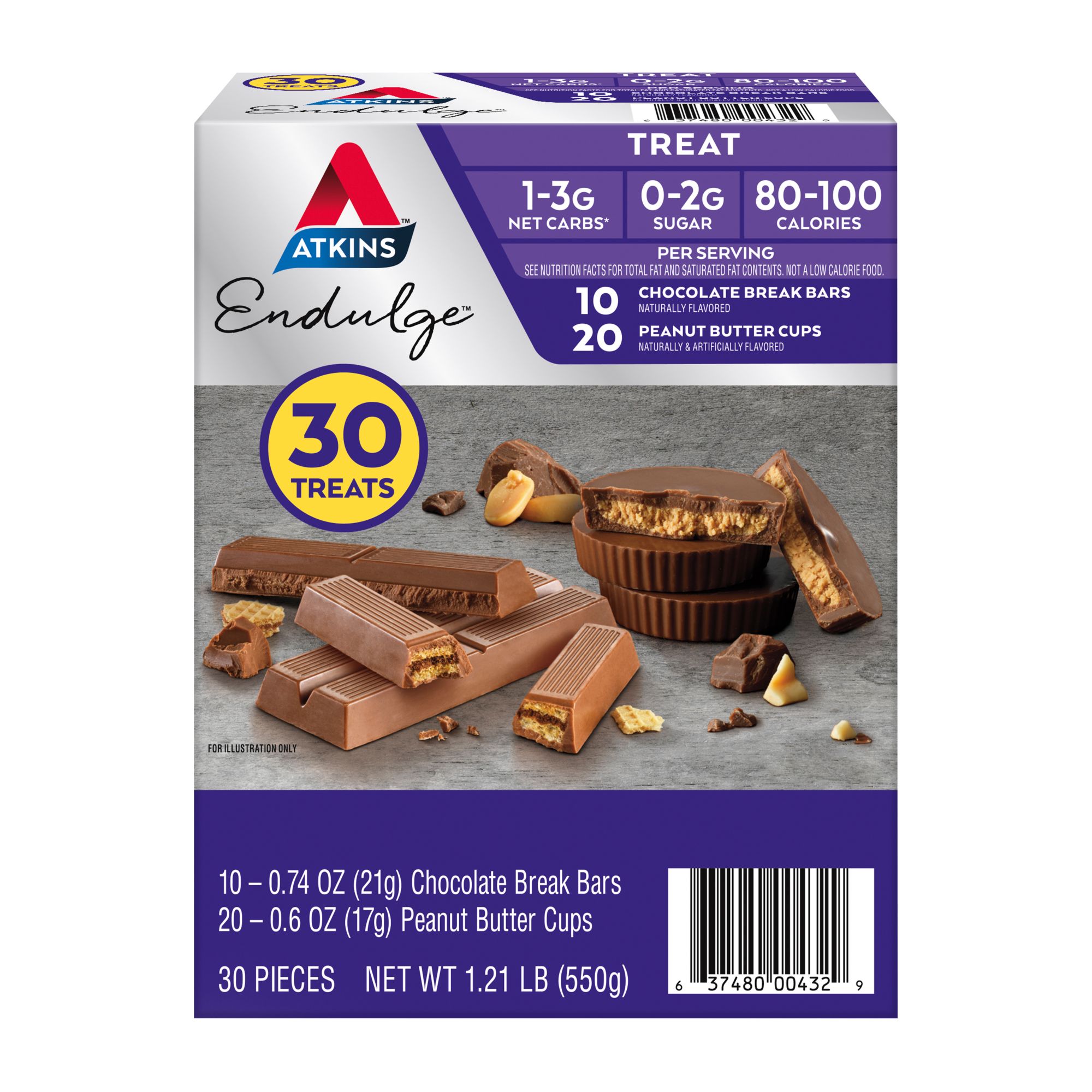 Atkins Engulge Treats Variety Pack, 30 ct.