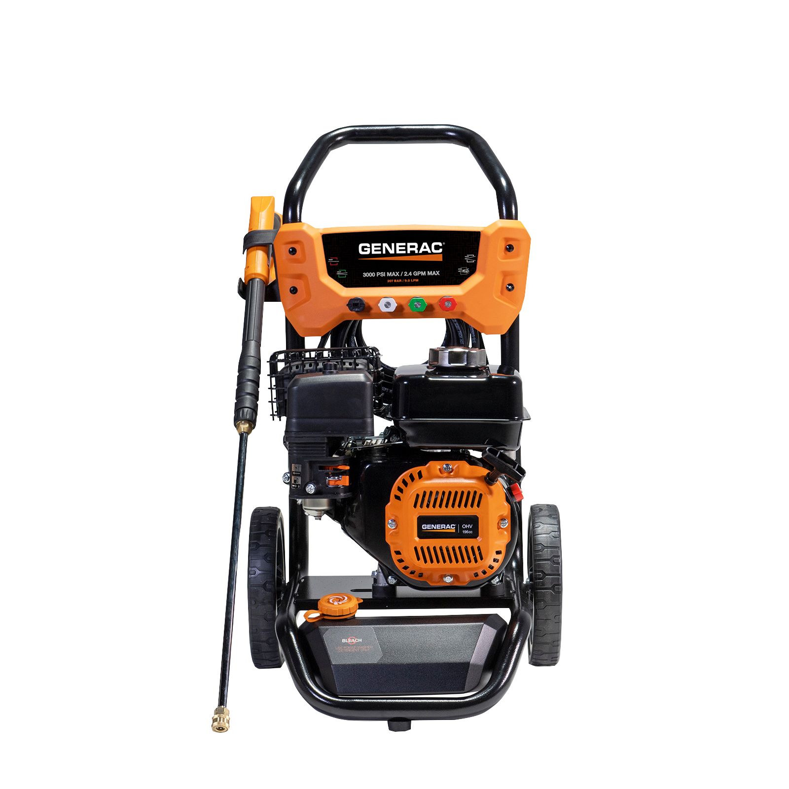 Generac 8896 - 3000 PSI 2.4 GPM Residential Pressure Washer With Soap Tank