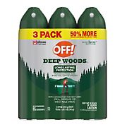 OFF Deep Woods Insect Repellent, 3 pk./9 oz.