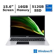 Acer Aspire 3 15.6&quot; Laptop, Intel Core i7 Processor, 16GB Memory, 512GB SSD, Intel Iris Xe Graphics