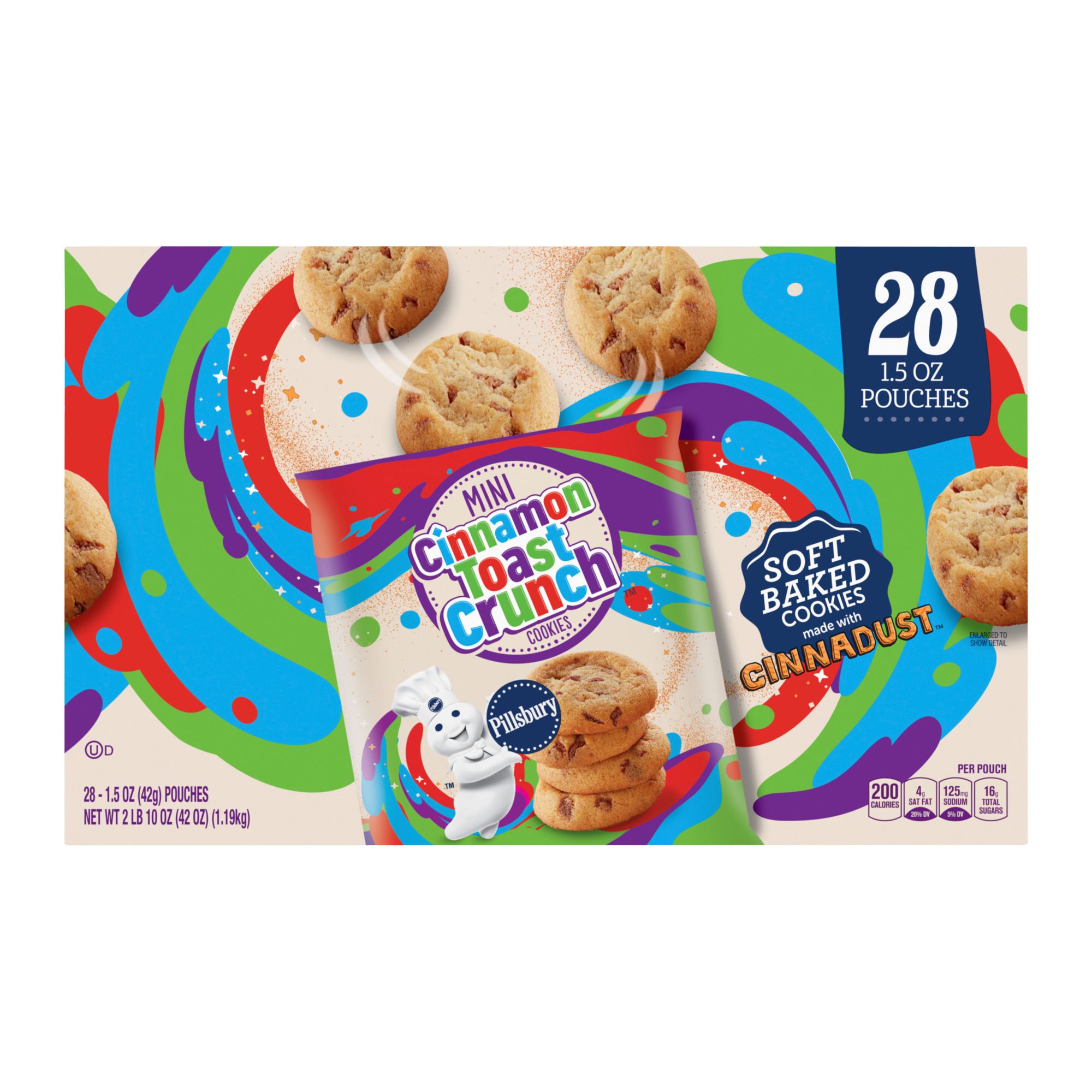 Pillsbury Mini Soft Baked Cookies Cinnamon Toast Crunch, 28 ct.