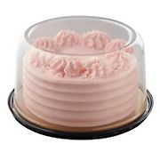 Wellsley Farms 7&quot; Double-Layer Pink & White Color Blast Cake