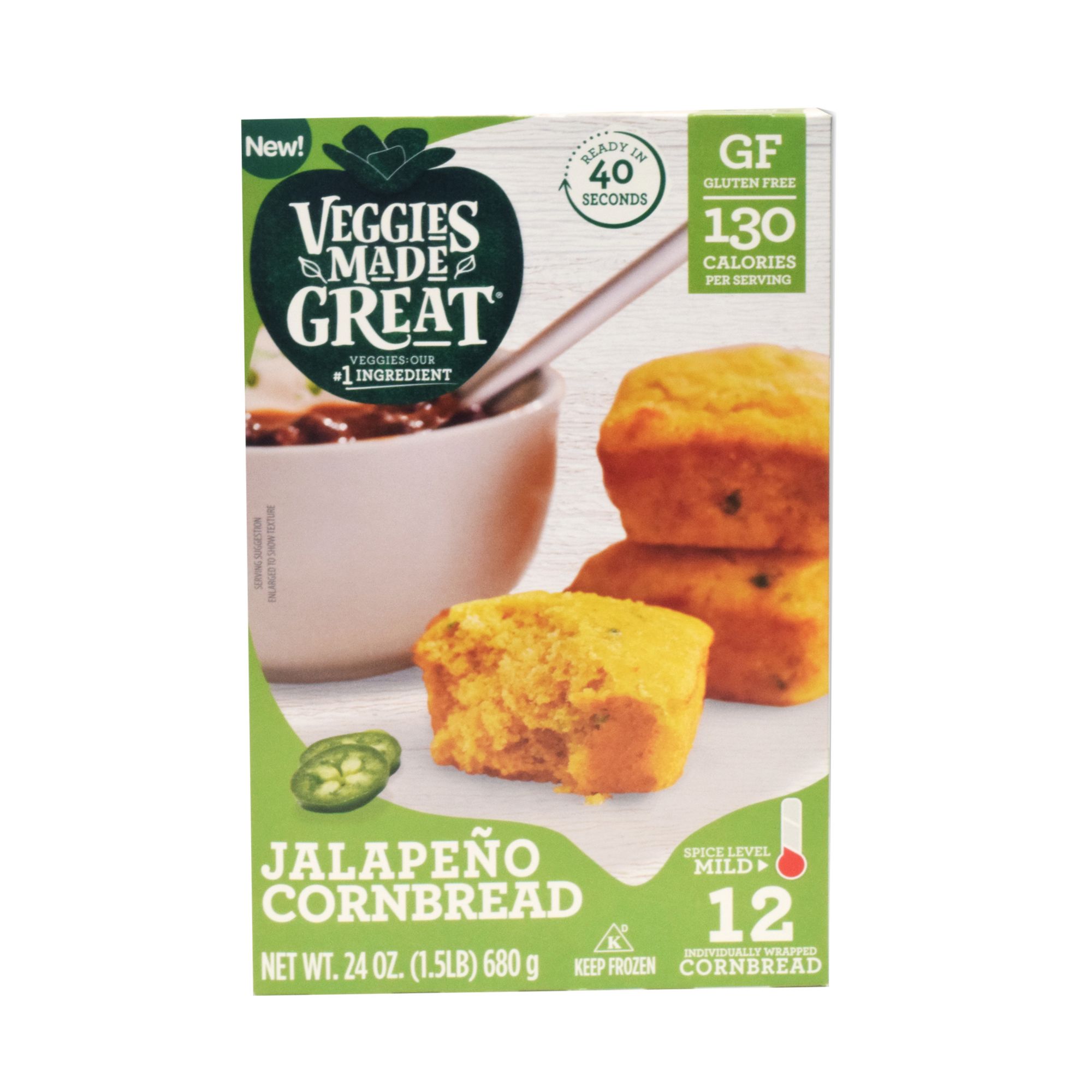 Veggies Made Great Jalapeno Cornbread Muffins, 12 ct.