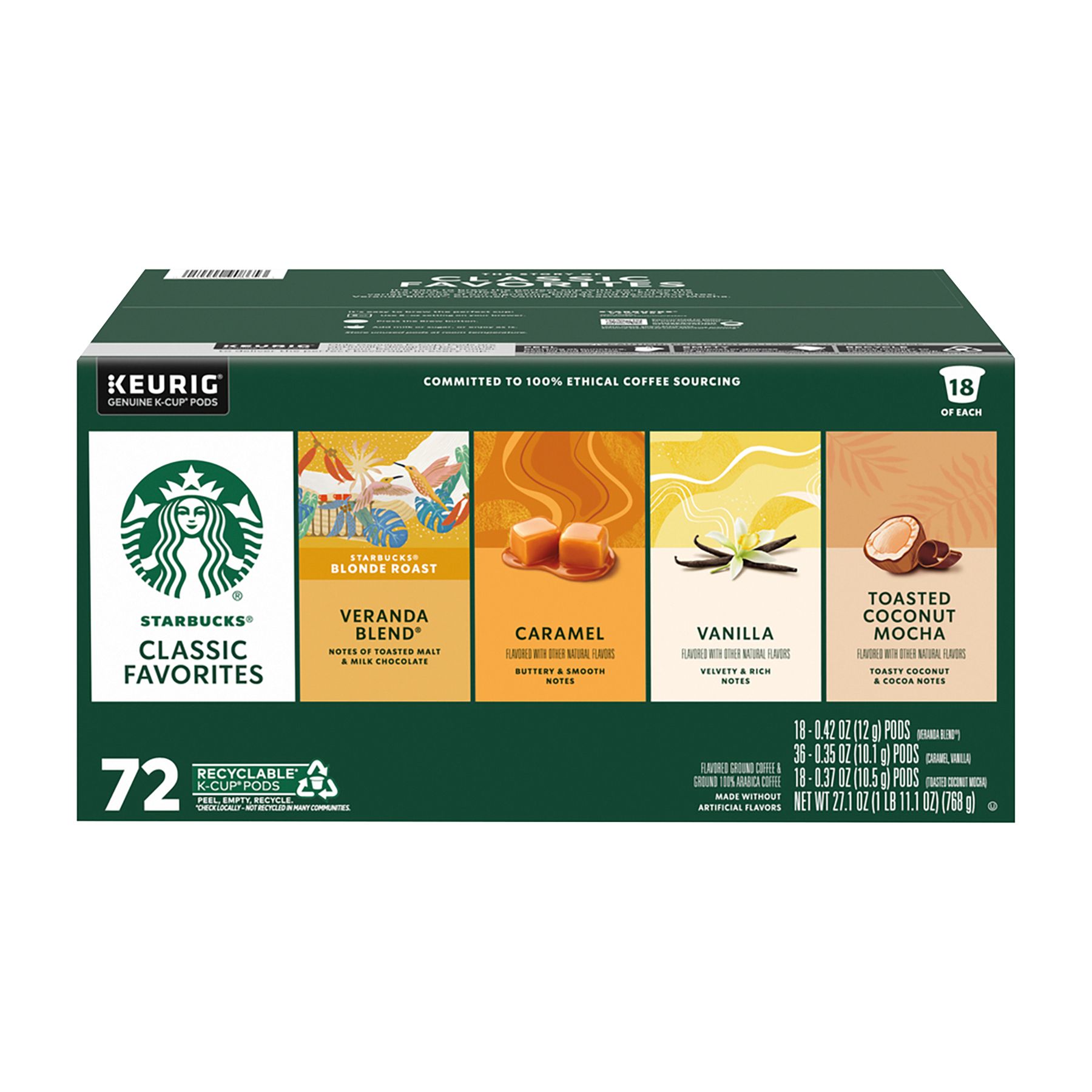 Starbucks Spring Variety K-Cup Coffee Pods, 72 ct.