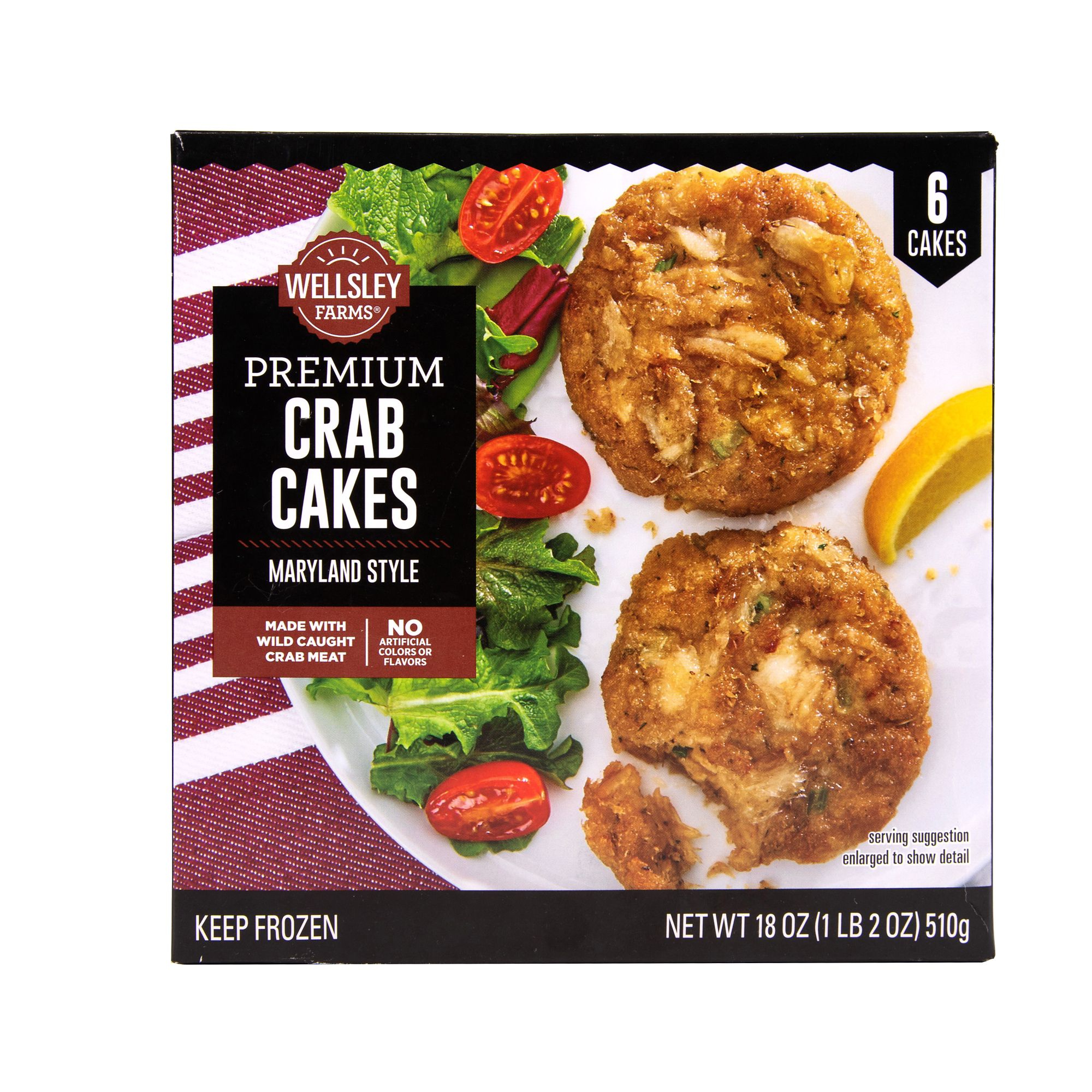 Wellsley Farms Premium Crab Cakes, 6 ct./3 oz.