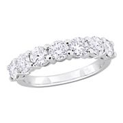 1.75 ct. DEW Moissanite Anniversary Band in Sterling Silver