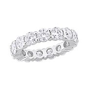 5.5 ct. DEW Moissanite Eternity Ring in Sterling Silver