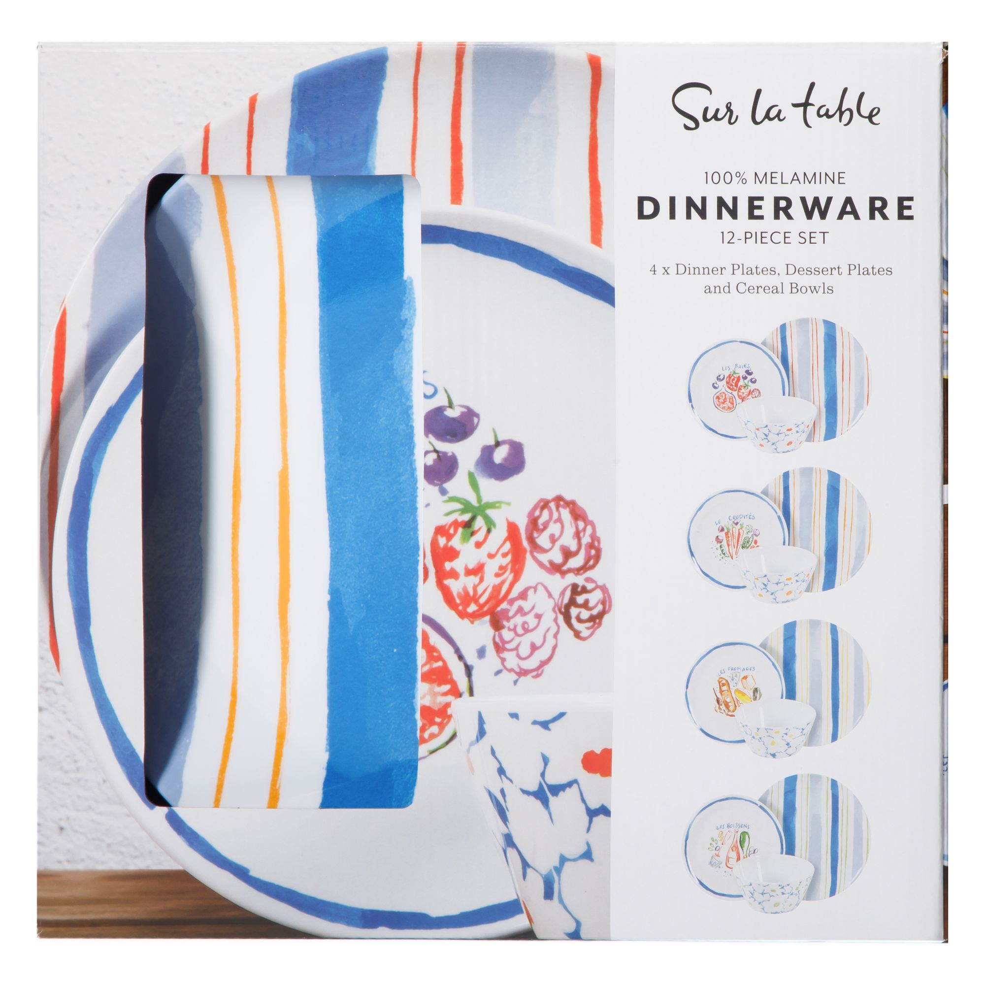 Sur La Table 12-Pc. Melamine Dinnerware Set