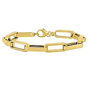 Alternate Link Bracelet in 14k Yellow Gold - 8&quot;