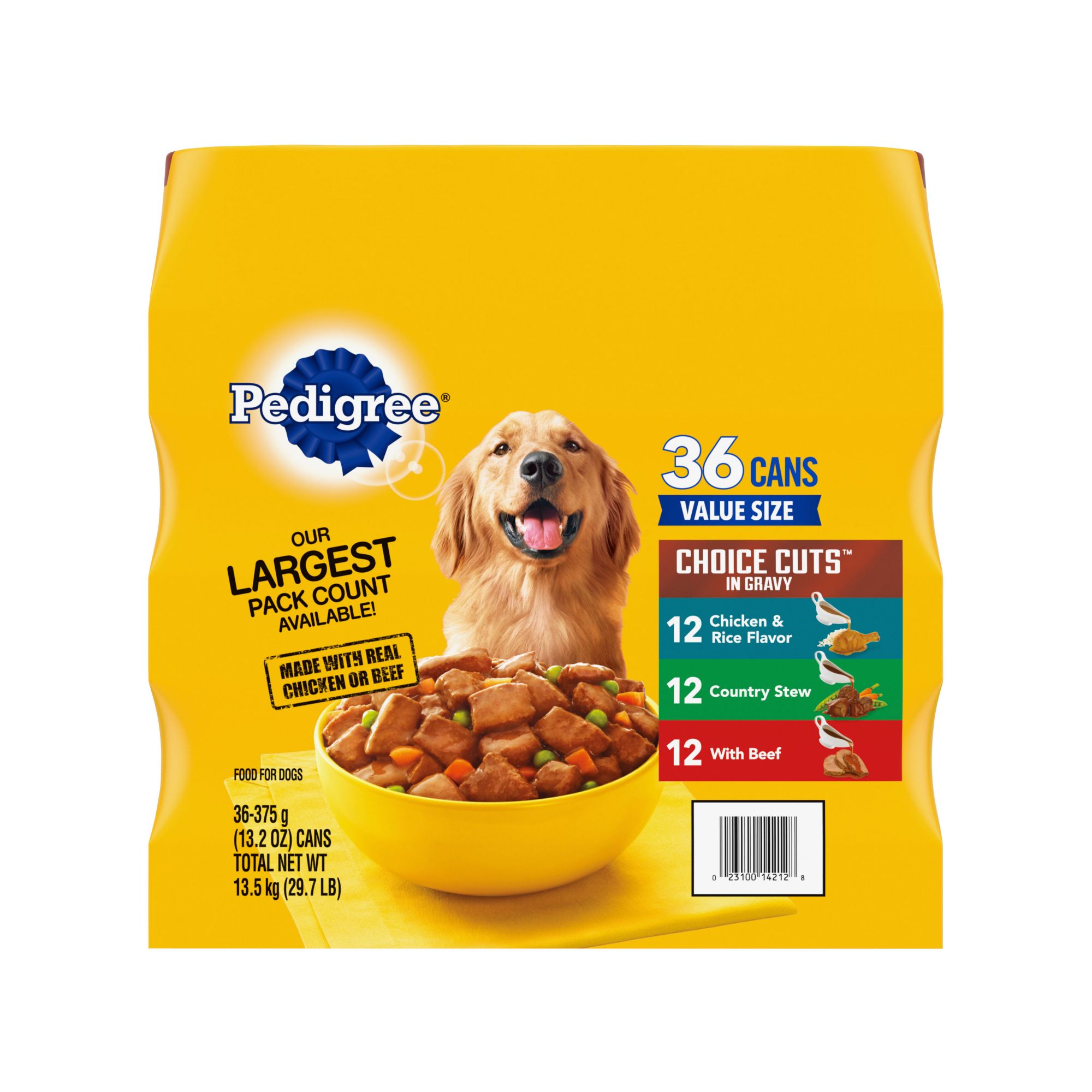 Pedigree Choice Cuts in Gravy Variety Pack 13.2 Ounce 36 Count