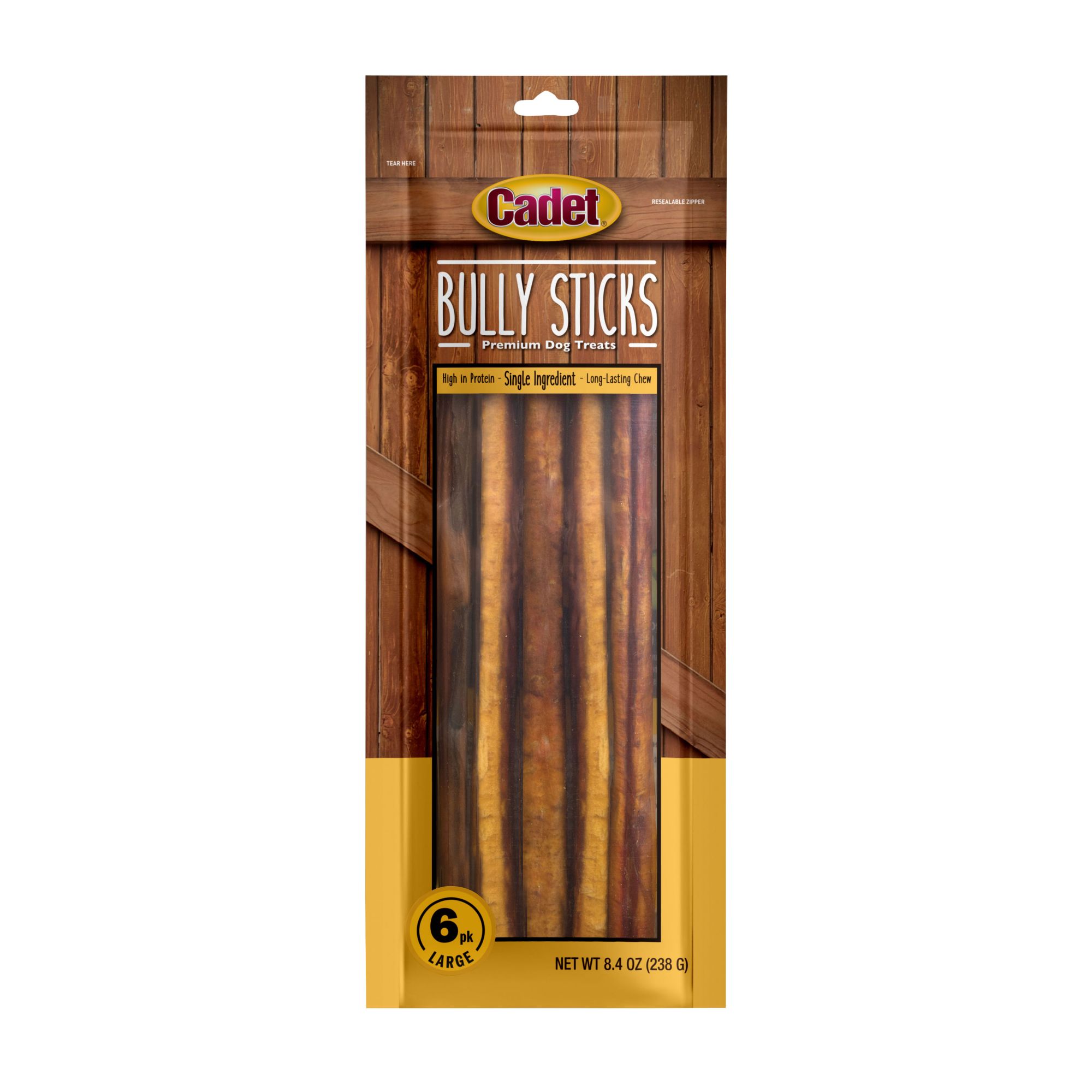 Cadet Large Beef Bully Sticks for Dogs 6 ct. BJ s Wholesale Club