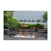 Amazonia 3-Pc. FSC Certified Solid Wood Outdoor Patio Bistro Set