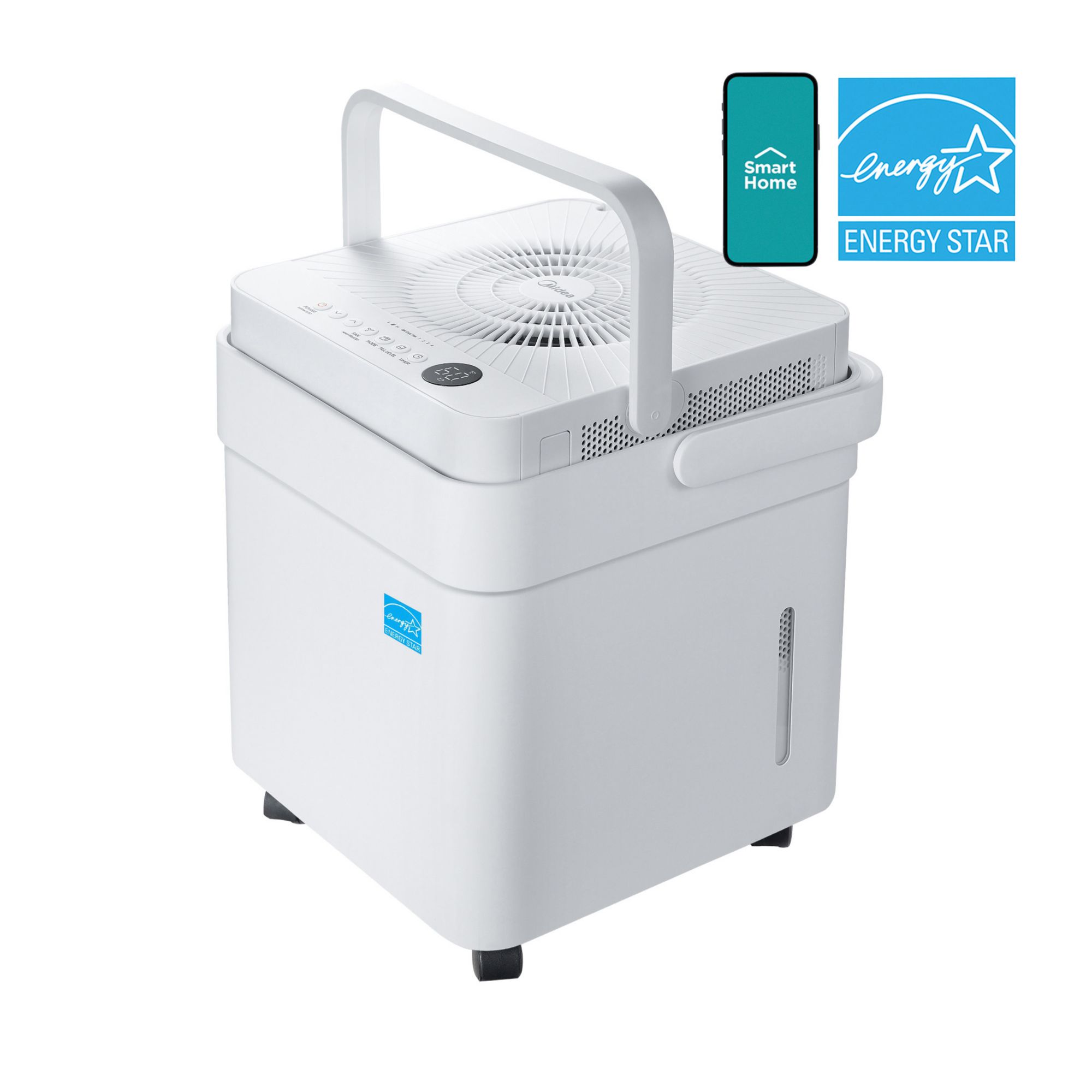 Midea 50-Pint Cube Smart Dehumidifier with Pump