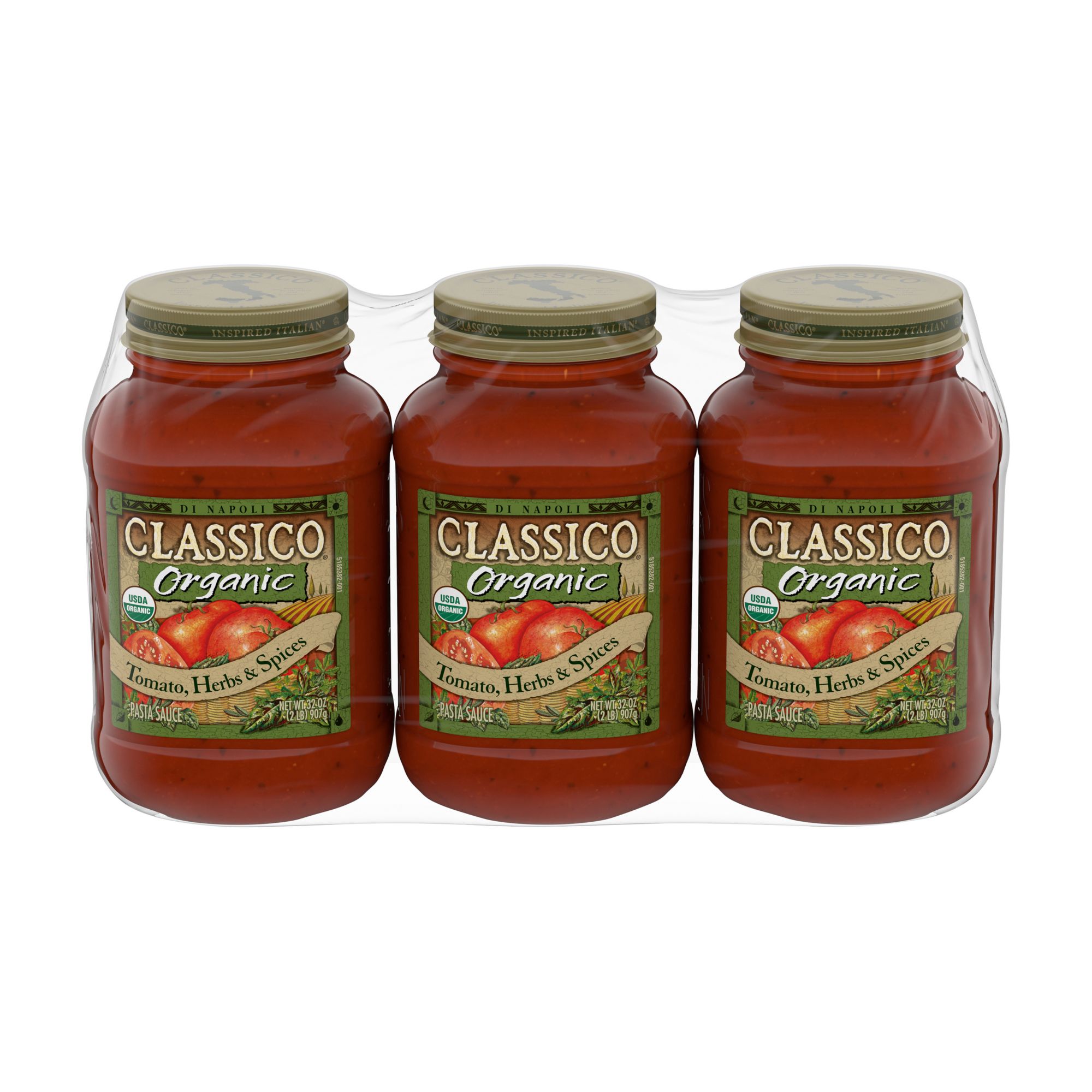 Classico Organic Tomato, Herbs & Spices Pasta Sauce, 3 ct./32 oz.