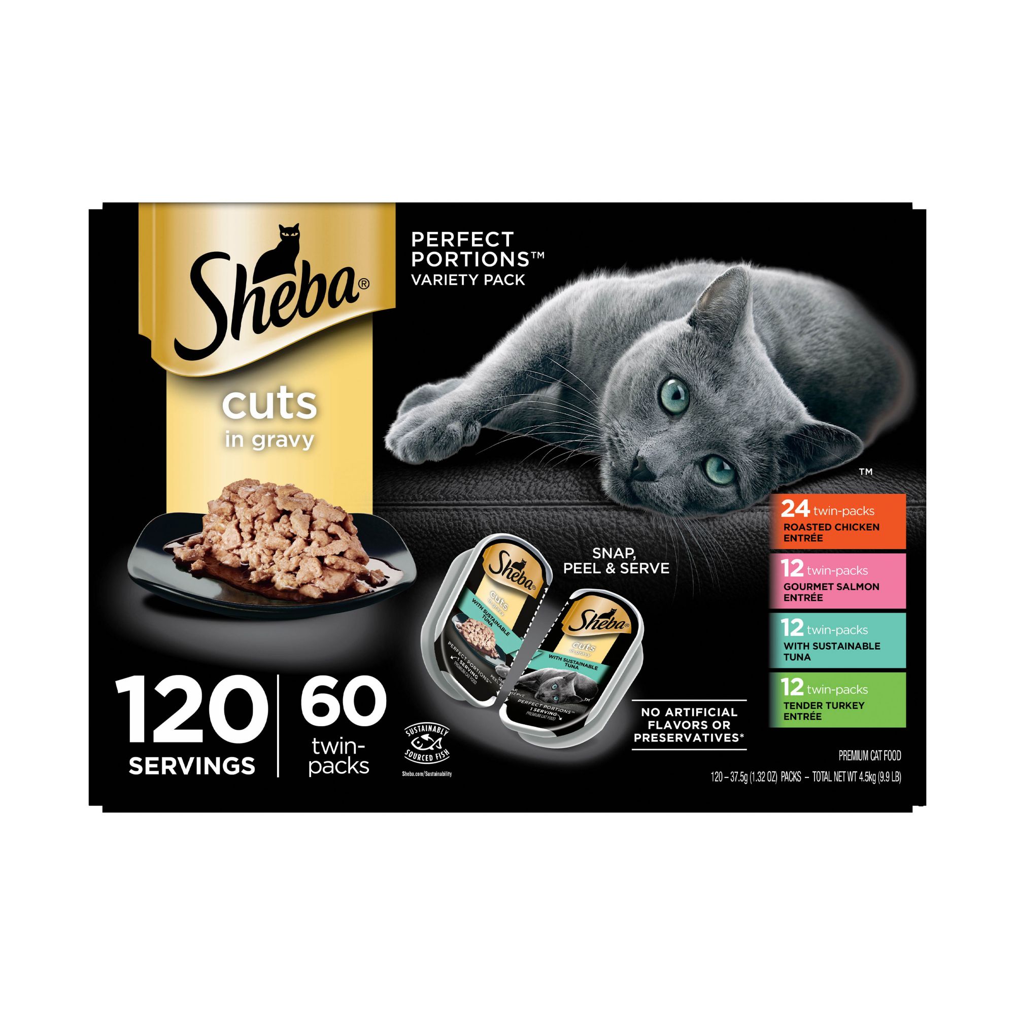 Sheba Perfect Portions Variety Pack,  60 ct.