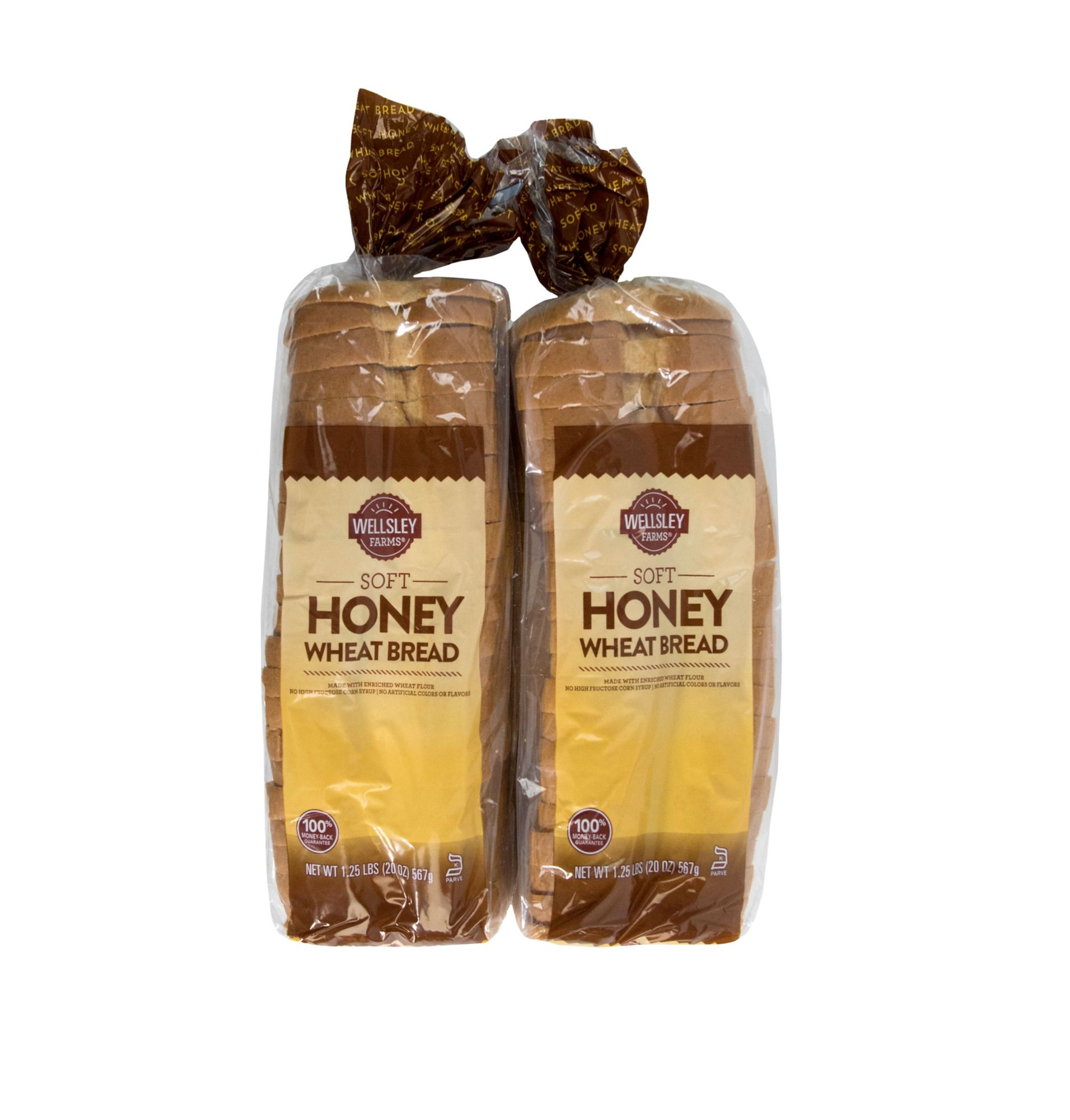 Wellsley Farms Honey Wheat Bread, 2 pk./40 oz.