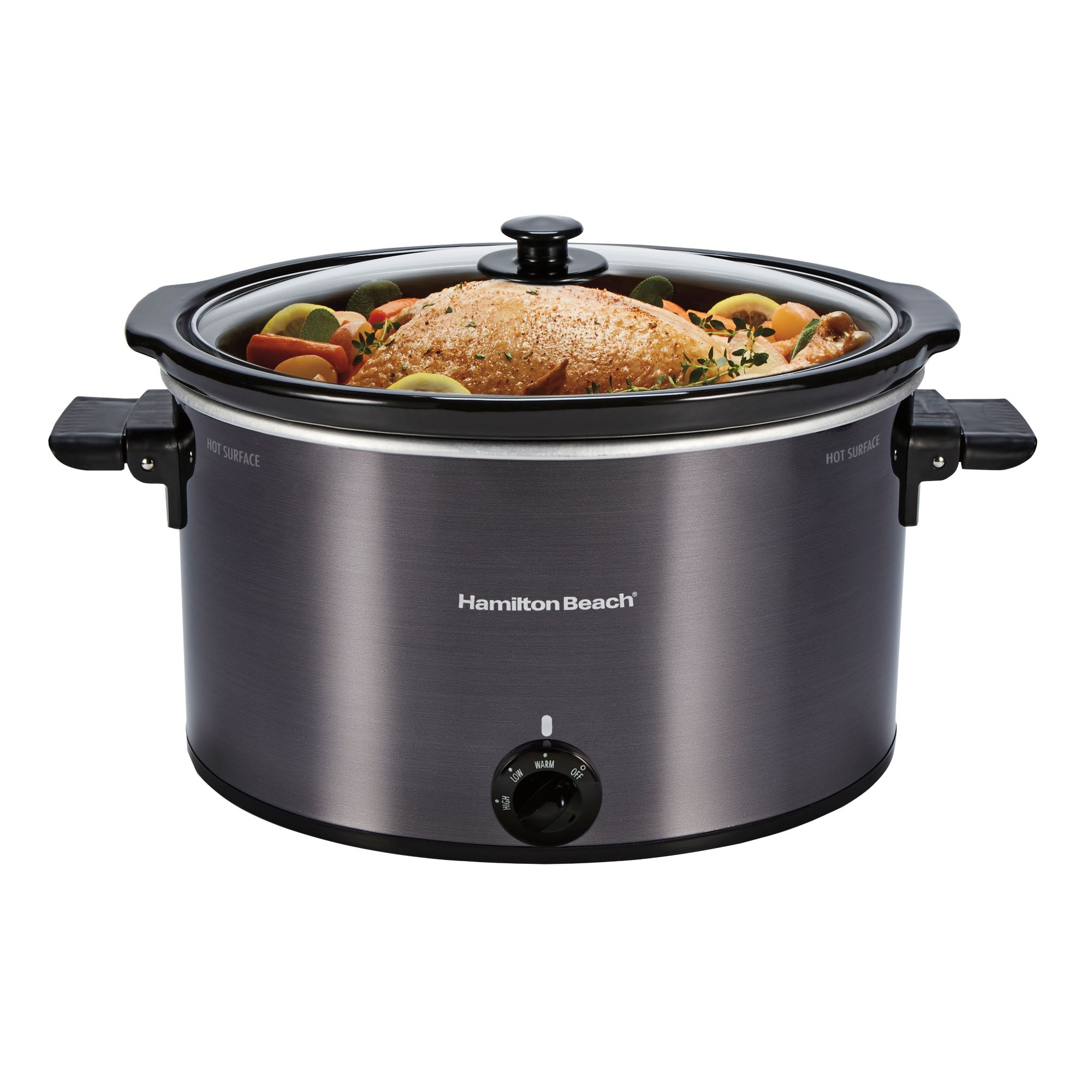 Hamilton Beach Slow Cooker, 10 Quart Capacity, Extra Large, Removable  Crock, Black, 33191