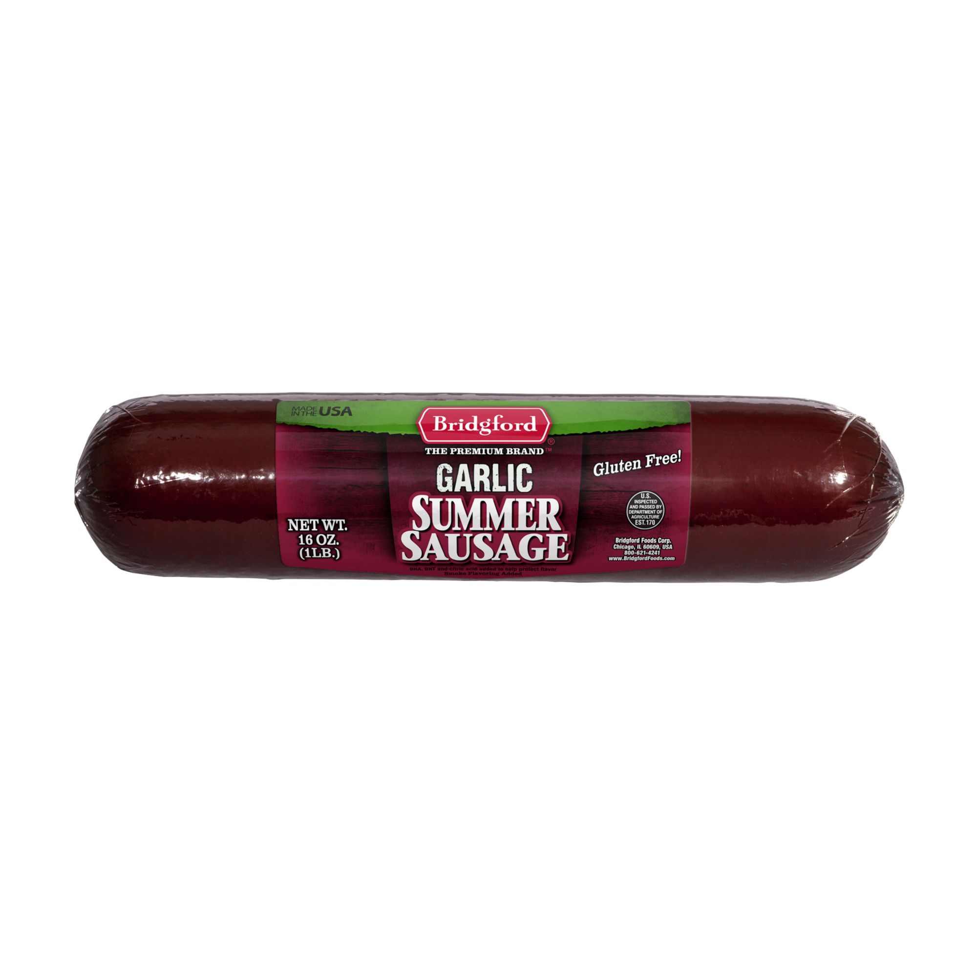 Bridgford Garlic Summer Sausage, 16 oz.