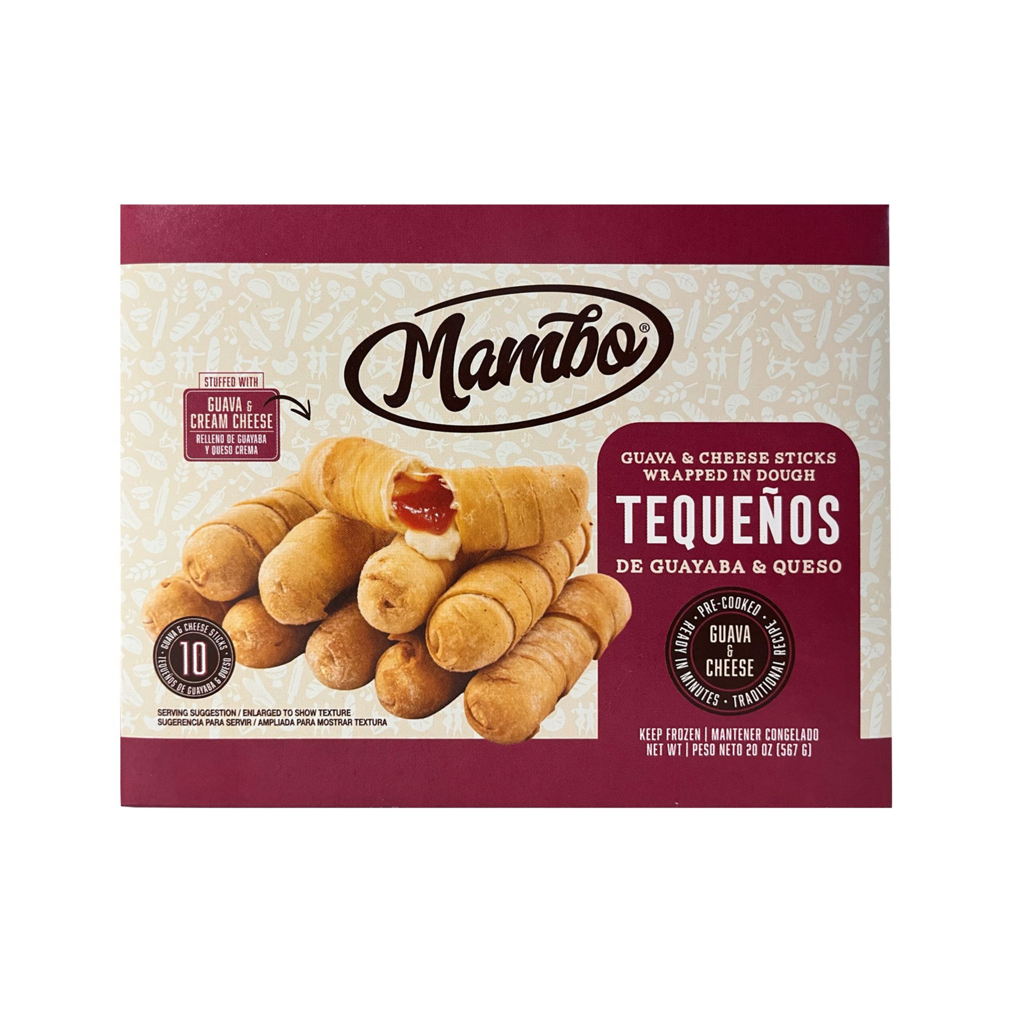 Mambo Guava & Cheese Tequenos, 10 ct.