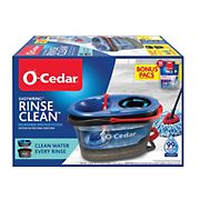 O-Cedar EasyWring RinseClean Spin Mop & Bucket System and Lavender PACS Hard Floor Cleaner