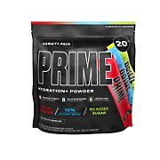 Prime Hydration+ Electrolyte Powder Sticks Variety Pack, 20 pk.
