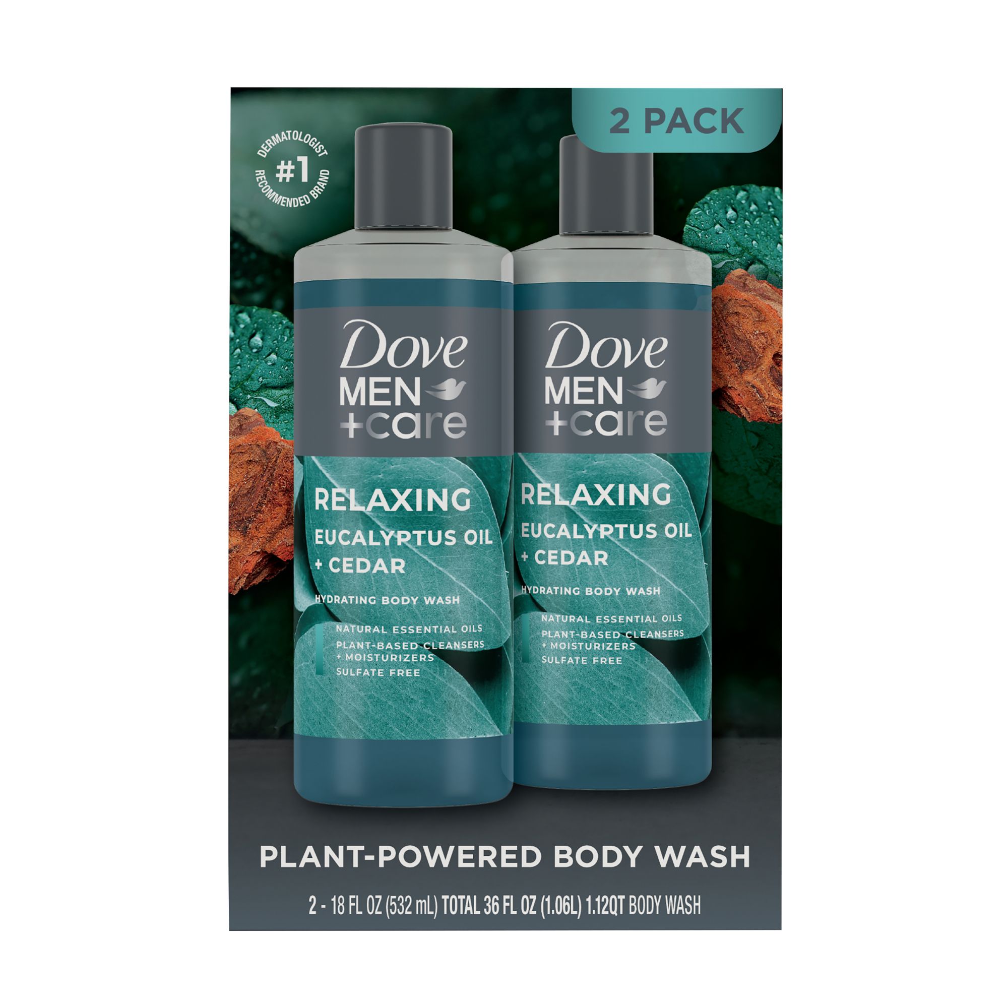 Dove Men+Care Relaxing Body Wash Eucalyptus & Cedar Oil